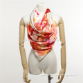 2015 digital printing silk scarf,ladies fashion shawl,shiny color tree design